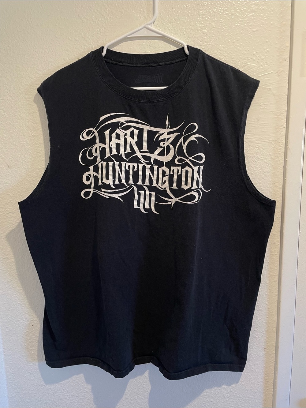 Hart & Huntington Sleeveless Shirt XL Black Motorcycle Biker Tattoo Graphic